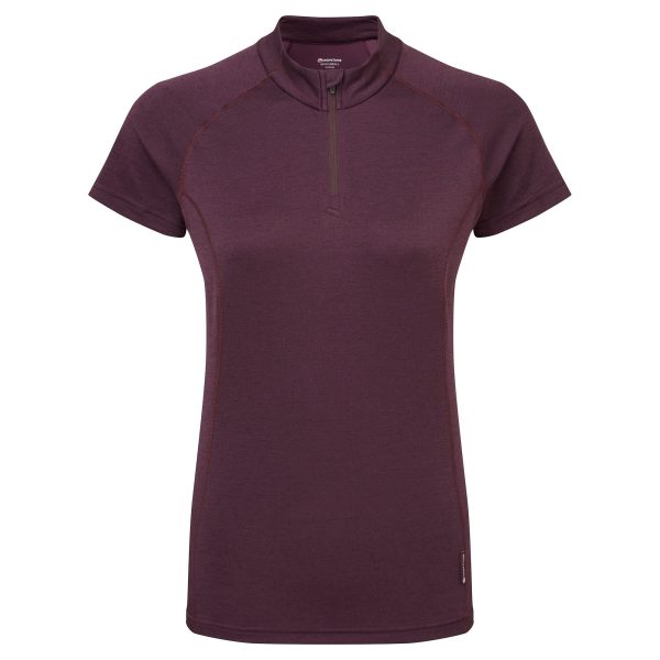 تیشرت آستین کوتاه زیپ دار مونتین Montane Women's Dart Zip T-Shirt 2021 فروشگاه کوهنوردی ماکالو