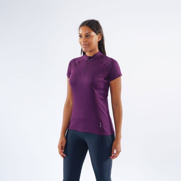 تیشرت آستین کوتاه زیپ دار مونتین Montane Women's Dart Zip T-Shirt 2021 فروشگاه کوهنوردی ماکالو