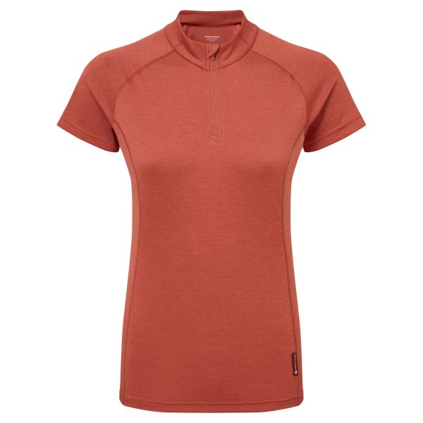 تیشرت آستین کوتاه زیپ دار مونتین Montane Women's Dart Zip T-Shirt 2021 فروشگاه کوهنوردی ماکالو